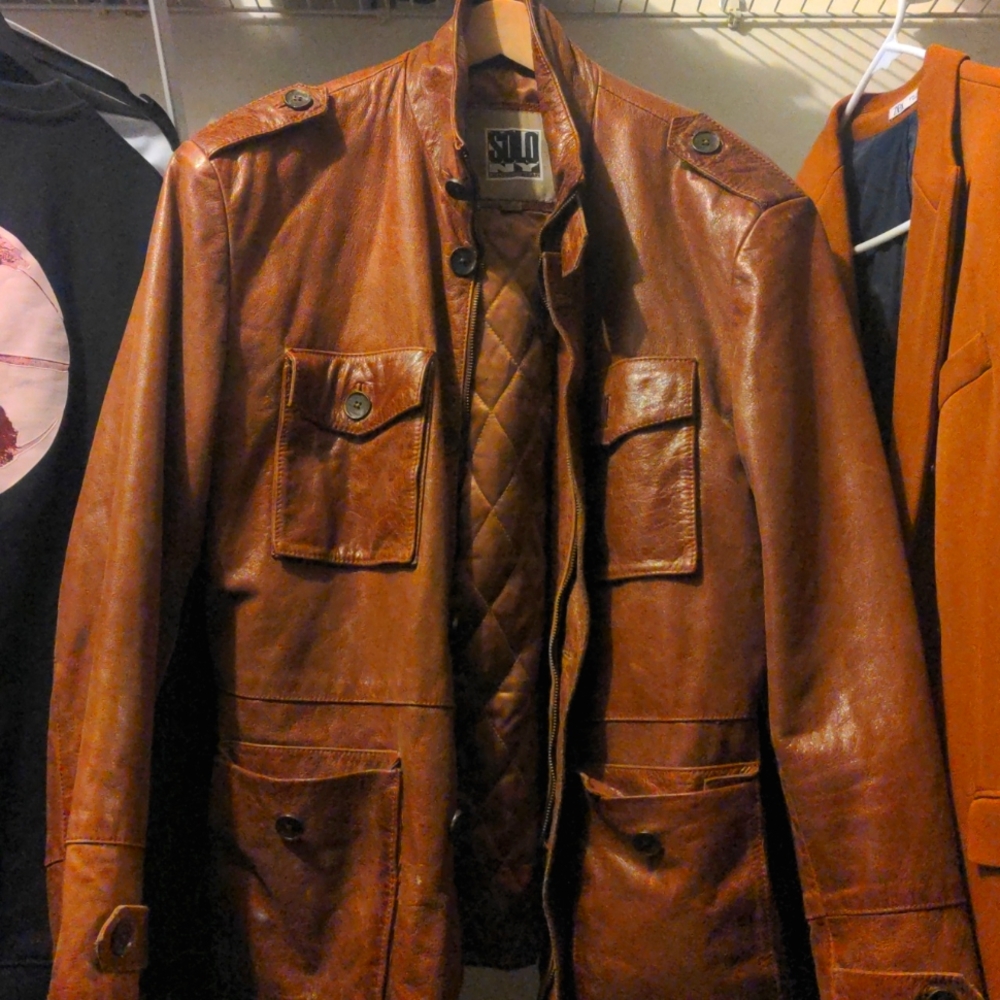 Vintage Solo ny leather coat
